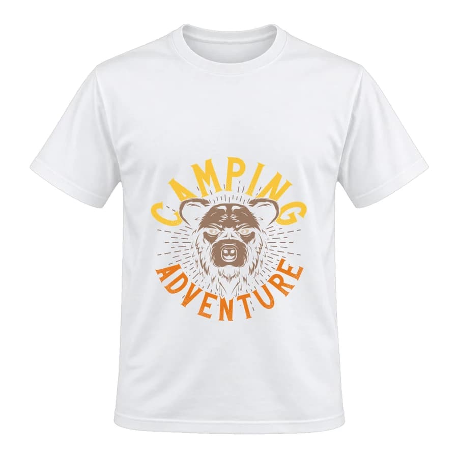 T-shirt — Aventure · Instinct libre — Devant — Blanc