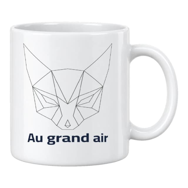 Mug — Renard · Lignes géométriques